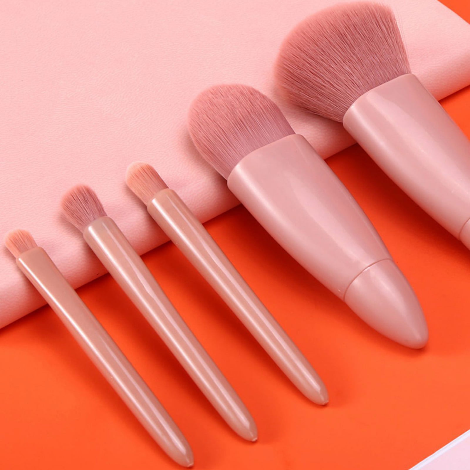 1box 5pcs/set Makeup Brushes With Case And Mirror, Mini And Lovely Shell  Shaped, Suitable For Teens And Students With Fresh Beach Style