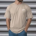thumbnail image 2 of NOLDARES Summer Men's Graphic Print Crewneck Tees Short Sleeve Beach Vacation T-Shirts(Khaki,XL), 2 of 5