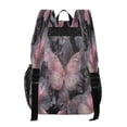 thumbnail image 3 of PVC Transparent Backpacks Clear Backpack for Travel and Outings Pink with Gold Butterfly, 3 of 7