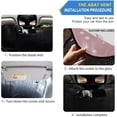 thumbnail image 2 of GZHJMY Rose Gold Car Windshield Sun Shade Foldable Sun Shield Shade for Blocks UV Rays Protector-Keeps Your Vehicle Cool for Most Sedans SUV Truck,55"x27.6", 2 of 7