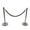 Black, variant on Vispronet Premium Rope Barrier, 1 Red Velvet Rope, 2 Poles