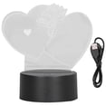 thumbnail image 1 of 3D Lamp, Adjustable Colors 3D Love Lamp Acrylic Material Safe Nontoxic For Desktop For Bedroom For Office ANGGREK Otros, 1 of 8