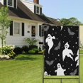 thumbnail image 4 of Spooky Halloween Silhouette Pattern Fall Garden Flags 28"x40" Double Side,Small Yard Flags for Outside,Outdoor Fall Decor,Autumn Funny Garden Flag Yard Decoration, 4 of 5