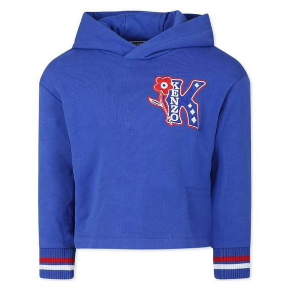 Kenzo Girls Embroidered Logo Hoodie, Size 8Y