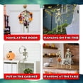 thumbnail image 7 of Halloween Posable Skeleton Decorations 40cm Life Size Human Skeleton Ornament with Movable Joints Hanging Skull Decor for Haunted House Yard Indoor Outdoor Halloween Party Decoration, 7 of 7