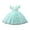 Mint Green, variant on Vedolay Mini Dress Girls Flower Bead Wedding Dress Pageant Tulle Party Gown,Light Blue 130/8Y
