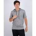 thumbnail image 2 of Real Essentials 3 Pack: Men's Dry Fit Short Sleeve Active Athletic Hoodie Pullover Sweatshirt (Available in Big & Tall), 2 of 7