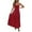 Glisme Red426, variant on Glisme Casual Dresses For Women Bohemian Strapless Off Shoulder Lace Trim Backless Flowy A Line Beach Long Maxi Dress Pink Sundress Wedding Guest Dresses