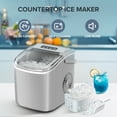 thumbnail image 2 of Auseo 26 lbs/24H Countertop Ice Maker Machine, 9 Bullet-Shaped Ice in 6 Min, Auto-Cleaning, Gray, 2 of 10