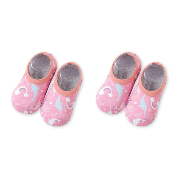 Soidarity 1 par de zapatillas de agua para niños pequeños, suela de silicona, zapatos de natación para niños y niñas, botas subacuáticas Type2 NO2