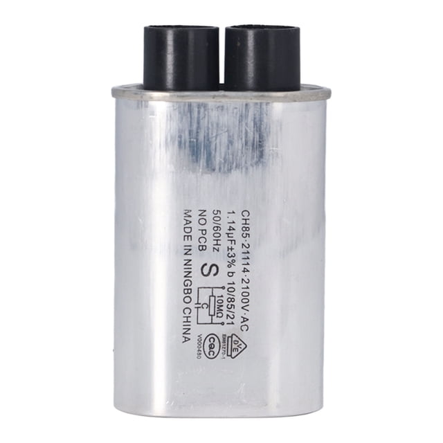 Condensador De Horno De Microondas Condensador De Alto Voltaje De Microondas De Aleación De Aluminio De Inserción Pequeña De 48 Mm 2100V Para El Hogar ANGGREK Otros