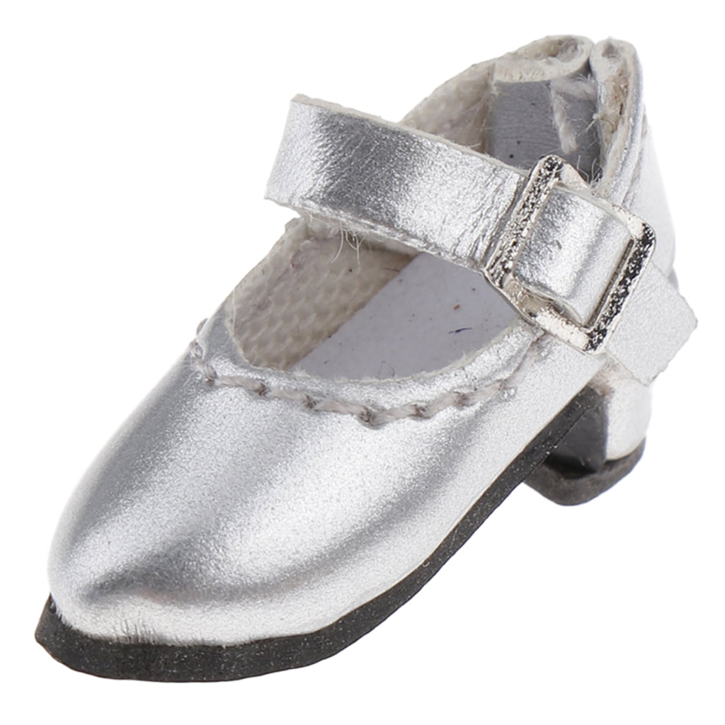 Handmade PU Leather White Casual Shoes for OB11 BJD Mini Blythe Doll Accs 