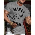 thumbnail image 2 of Gymish Happy Hour Kickboxer Men’s Workout T-Shirt – Funny Gym Tee, Athletic Fitness Shirt for Men, 2 of 6
