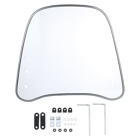 Parvistic 1pc Clear Glass Motorcycle Windscreen Universal Electric Car Windshield