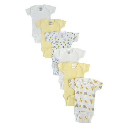 

Baby Boy Baby Girl Unisex Short Sleeve Onezies Variety (Pack of 6)