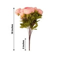 thumbnail image 3 of Efavormart 2 Pack | 19" Pink Silk Peony Flower Bouquet Arrangements, Artificial Wedding Bridal Bouquets, 3 of 11