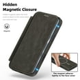 thumbnail image 2 of TECH CIRCLE For iPhone 16 Flip Wallet Phone Case 6.1" 2024 Release with 3 Card Slots, RFID Blocking, Compatible with MagSafe, Magnetic Closure, PU Leather Protective Lightweight Cover, Gray, 2 of 7