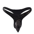 thumbnail image 1 of Pack de calzoncillos para hombre, bikini suave con bulto, ropa interior atractiva, regalo de cumpleaños para novio, negro, talla única, 1 of 4