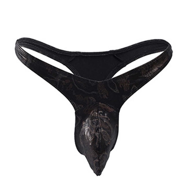 Pack de calzoncillos para hombre, bikini suave con bulto, ropa interior atractiva, regalo de cumpleaños para novio, negro, talla única
