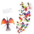 thumbnail image 1 of Labymos 12Pcs Wall Stickers Double-layerd PVC Butterfly Shape Wall Decal Sticker Home Living Room Nursery, 1 of 7