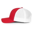 thumbnail image 3 of Blank and Custom Outdoor Cap OC771PF Low Pro Ladies Trucker, Soft Snap Closure-Red/White, 3 of 8