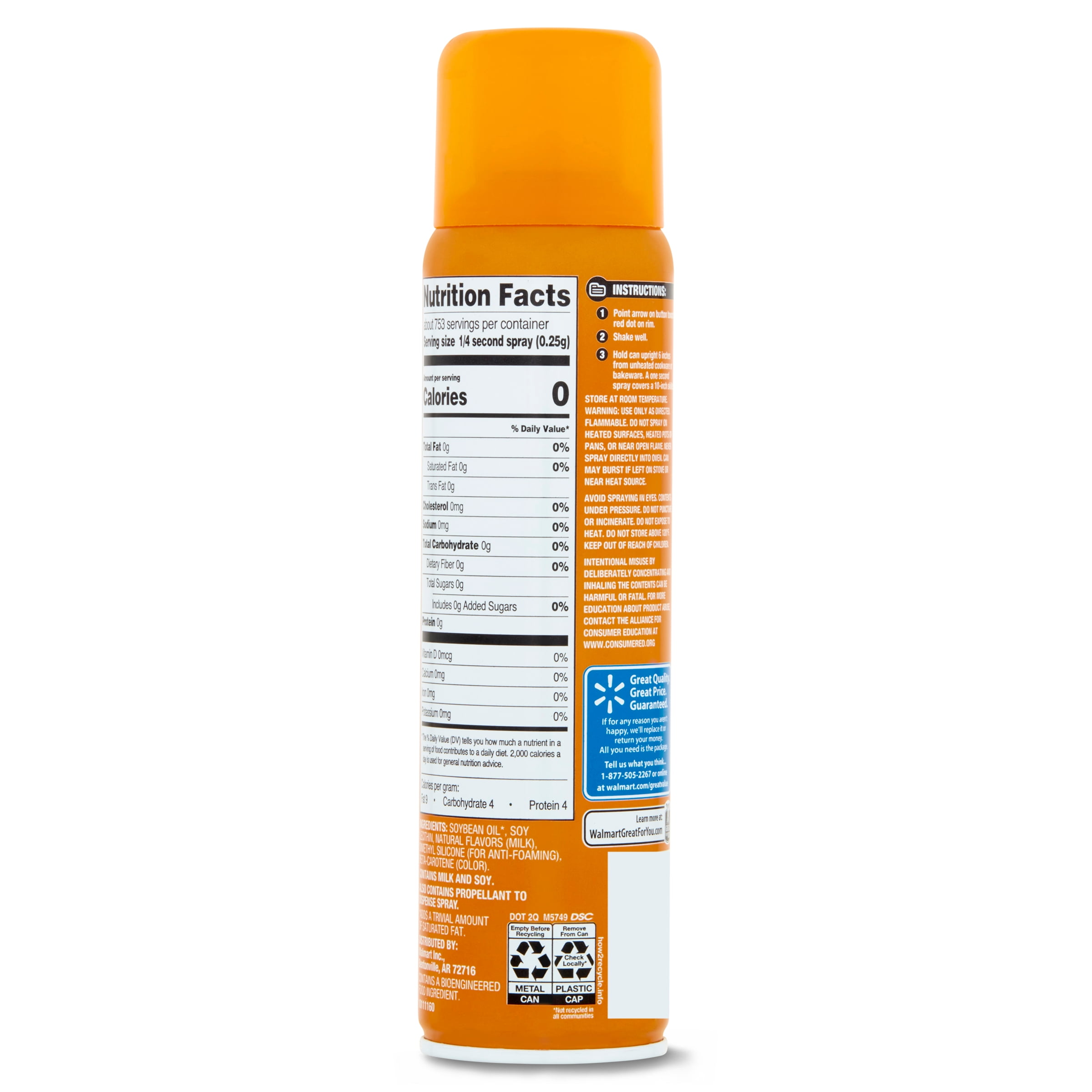 Comprar Aceite Great Value Mantequilla Spray - 227gr