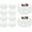 White, variant on 10Pack Black Table Cloths for 8 Foot Rectangle Tables 60 x 126 Inch, 8FT Black Tablecloth Rectangle Bulk Linen Polyester Fabric Washable Cloth Cover for Wedding Reception Banquet Birthday Party