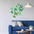 thumbnail image 2 of Deals Of The Day Clearance Prime Double Layer Simulation Butterfly Home Living Room Background Wall Decoration Stickers Colorful Butterfly Wall Stickers Green, 2 of 5