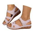 thumbnail image 3 of WILLBEST Sandalias De Playa Para Mujer, Sandalias De Cuero De Moda De Verano Para Mujer, Zapatos Transpirables, Cómodos Y Ligeros, 3 of 6
