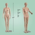 thumbnail image 6 of FDW 69"H Polypropylene New Female Mannequin with Stable Stand, Perfect for Display, 6 of 7