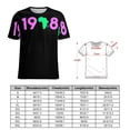 thumbnail image 2 of 198 Africa Neon Women's Short Sleeve T-Shirt Crew Neck Casual Summer Trendy Loose Fit Tops, 2 of 6