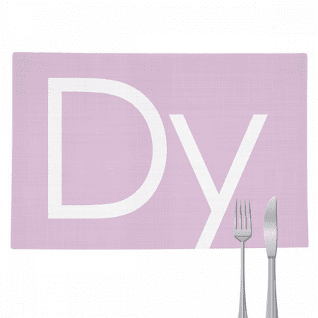 

Chestry Elements Period Table Lanthanide Dysprosium Dy Placemat Pad Kitchen Woven Heat Resistant Cushion Rectangle