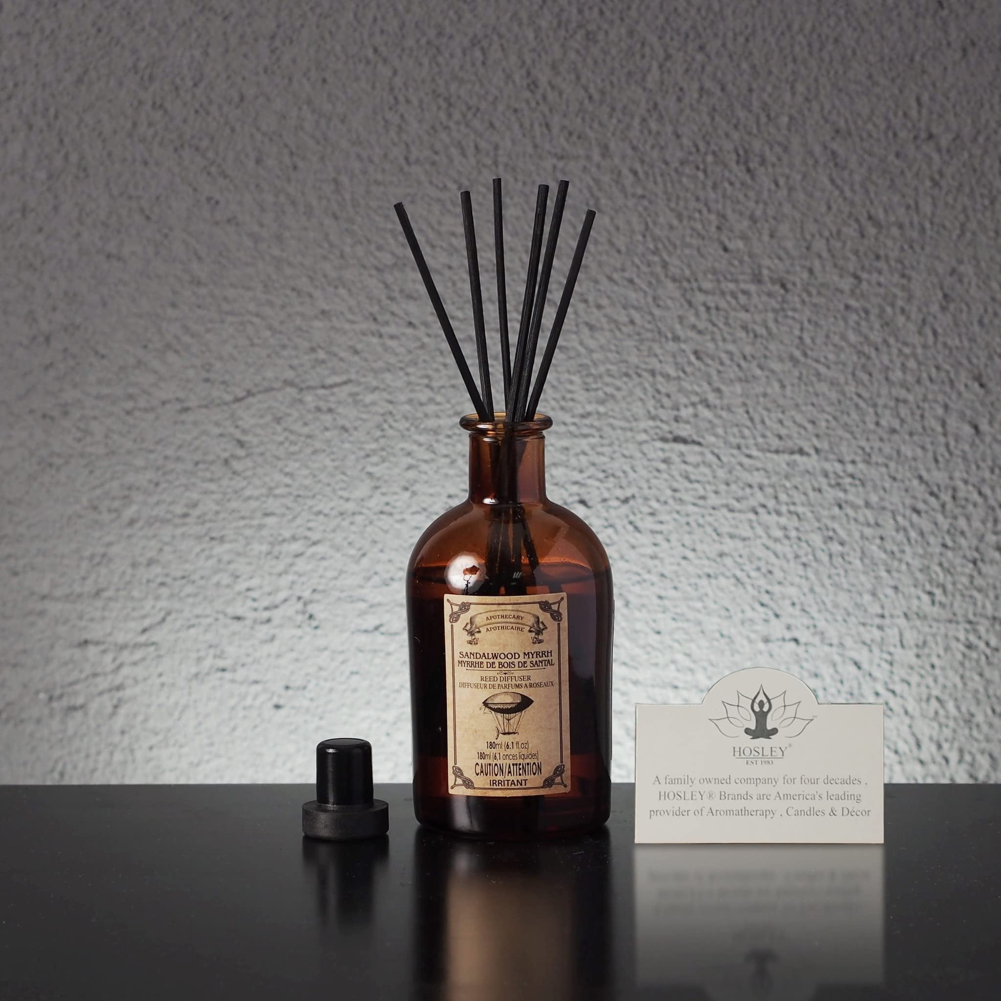 Diffuseur de parfums d'apothicaire à roseaux myrrhe de bois de santal