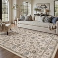 thumbnail image 3 of WIPONKEN 5x7 Area Rugs Morris Carpet for Living Room Bedroom Dining Room Office Farmhouse, Machine Washable Non Slip Vintage Persia Rug Brown, 3 of 7