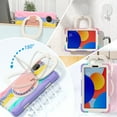 thumbnail image 7 of Case for Xiaomi Redmi Pad SE 8.7 inch 2024, 360 Degree Rotating Hand Grip Shockproof Cover with Shoulder Strap, Cherry Pink, 7 of 7