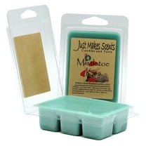 Mistletoe Kiss 2-Pack Soy Wax Melts Homemade -Just Makes Scents Candles & Gifts
