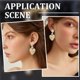 thumbnail image 5 of 1 Box 10Pcs Earring Stud Findings 18K Gold Plated Brass Four Leaf Clover Ear Stud Component with 20Pcs Jump Ring for St. Parish's Day Jewelry Making, 5 of 5