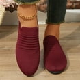 thumbnail image 5 of Tawop Shoes Women Womens Dress Shoes Work Shoes Flats Mesh Casual Dress Wine 8.5, 5 of 9