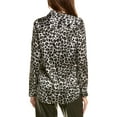 thumbnail image 2 of The Kooples womens  Silk Shirt, 0, Grey, 2 of 3