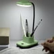 thumbnail image 1 of Lámpara de escritorio con protección ocular LED | Iluminación recargable por USB, regulable de 3 velocidades, manguera flexible, portabolígrafos y móvil multifuncional | Azul, Rosa, Verde, 1 of 8