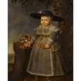 thumbnail image 2 of Willem van der Vliet 12x14 Gold Ornate Wood Frame and Double Matted Museum Art Print Titled - Portrait of a Little Boy (1638), 2 of 4