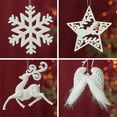 thumbnail image 3 of Navidad Copo De Nieve Ala De Ángel Elk Diseño Colgante Colgante Para Fiesta De Vacaciones Decoración De Árbol De Navidad sonducket HA040432-06, 3 of 6