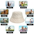 thumbnail image 7 of Kukuzhu Women’s Winter Wide Brim Bucket Hat Matt Leather Floppy Hat Lattice Fisherman's Cap, 7 of 7