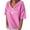 Pink, variant on CHUMUD Womens Hooded Summer Tops Short Sleeve V Neck Heart Hoodies Top Loose Fit Trendy Casual Going Out Clothes (Avail for Plus Size)
