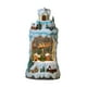 thumbnail image 3 of Centro de mesa con globo de nieve navideño iluminado, imagen de resina, decoración navideña nocturna Papá Noel volador, 3 of 9