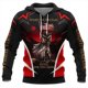 thumbnail image 3 of Sudadera con capucha innovadora y genial para hombre, moda informal, caballero de la Edad Media, sudadera con estampado 3D de manga larga, suéter tipo pulóver, 3 of 5
