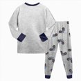 thumbnail image 5 of TOWED22 Toddler Baby Boy 2Pcs Outfits Letters Print Pullover Tops + Drawstring Pants Set Fall Winter Clothes Size:9-10 Y,Color:Grey, 5 of 9