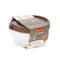 thumbnail image 3 of Rubbermaid TakeAlongs 5 Cup Food Storage Containers, Set of 4, Toffee Nut Gold, 3 of 7