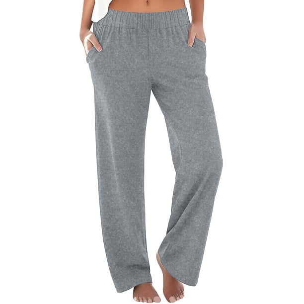 Pantalones boho palazzo de mujer, cintura alta, pierna ancha, estampado floral, estilo informal de verano con bolsillos, tallas S-XXL