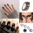 thumbnail image 5 of Pinkiou Nail Art Brushes Kit with Nail Painting Brushes, Nail Dotting Tool, Nail Foil, Paillette Decoration Manicure Rhinestones Tape Color for Nails, 5 of 7